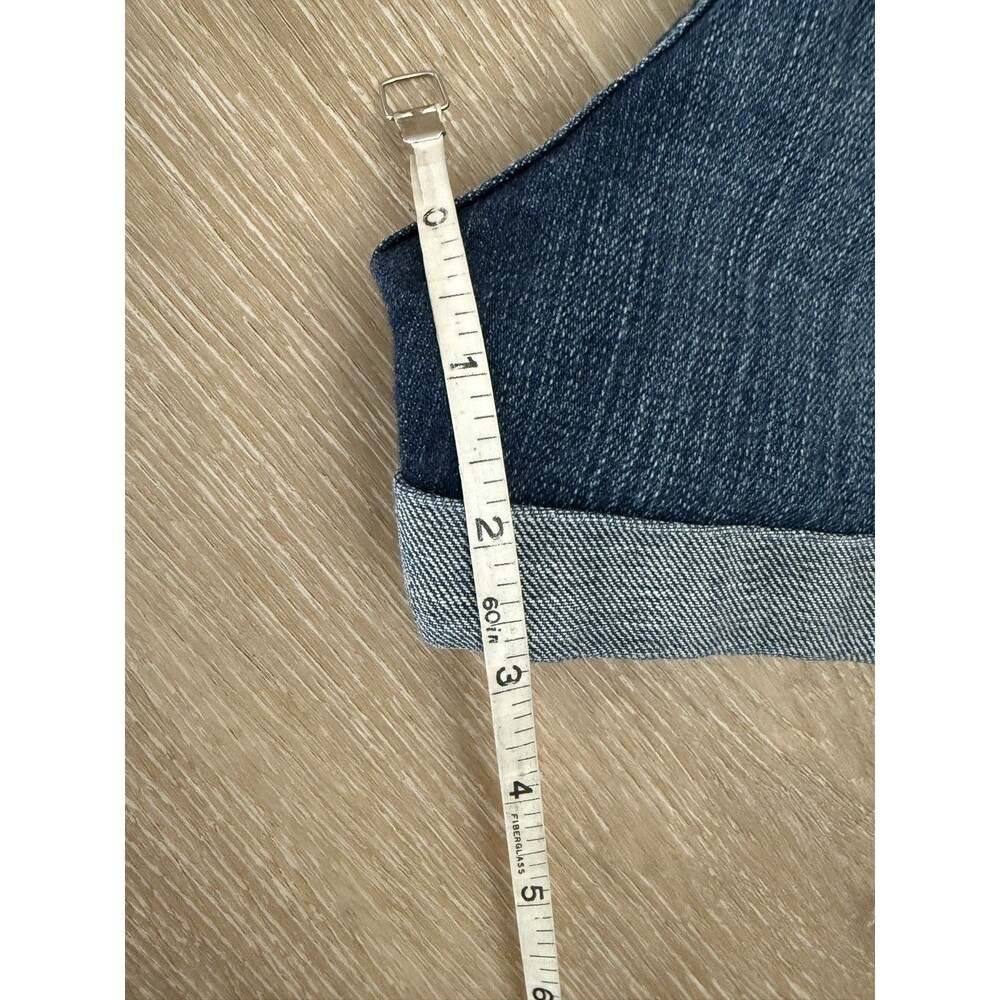 AG Adriano Goldschmied The Pixie Roll Up Denim Shorts Size 30 Medium Wash Cuffed - Picture 7 of 15